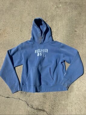 Y2K Blue 'Feel Your Soul' Graphic Hoodie